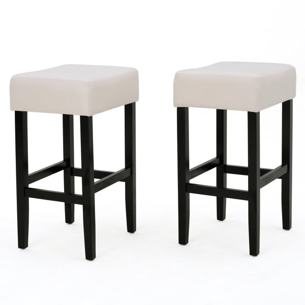gdf studio Coventry 26-Inch Fabric Backless Counter Stool (Set of 2)