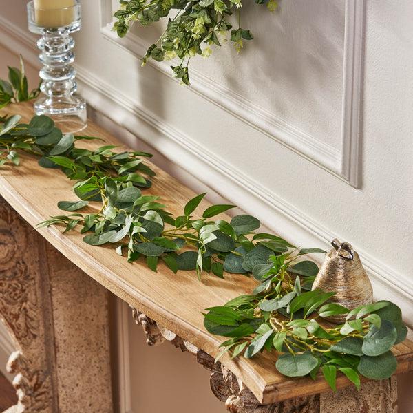 Gdf Studio Cragin 6.5-foot Eucalyptus Vine Artificial Silk Garland Green