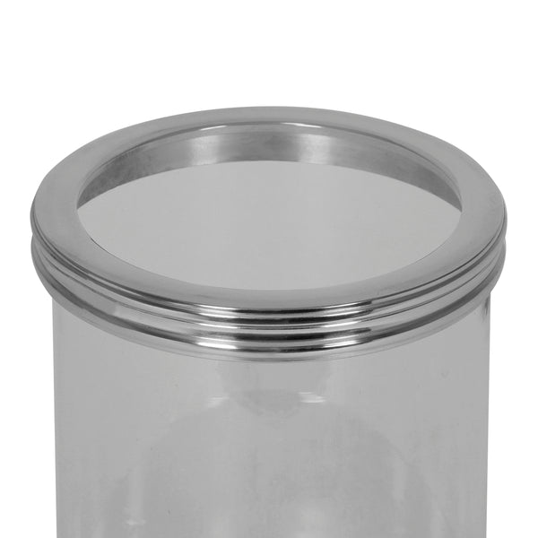 Gdf Studio Crecent Handmade Aluminum Hurricane Candle Holder Silver