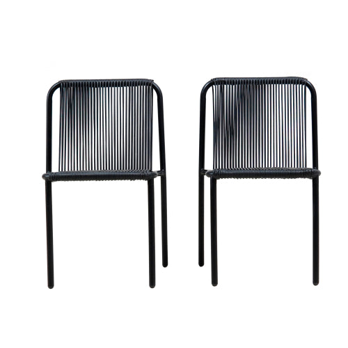 gdf studio Creeperia Outdoor Patio Stackable Dining Chairs