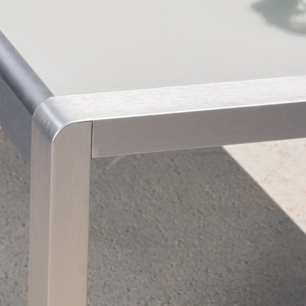 Gdf Studio Crested Bay Outdoor Aluminum 4 Piece Chat Set With Sunbrella Cushions