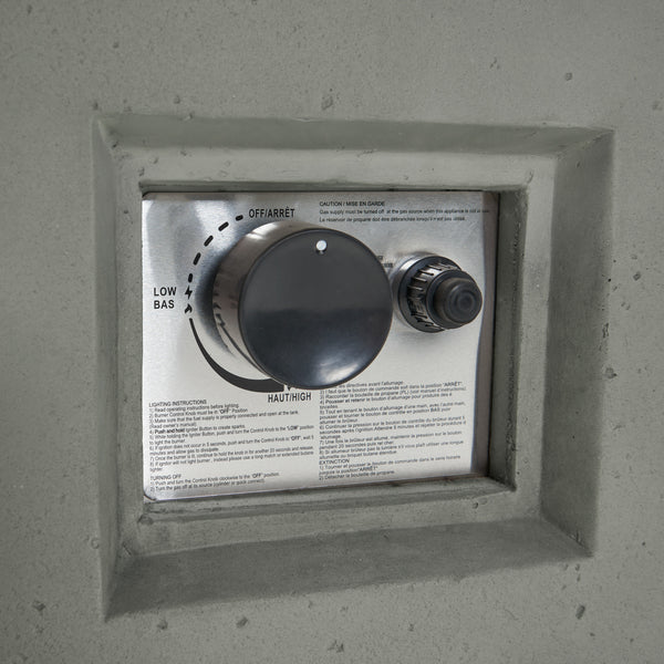 Gdf Studio Crested-Bay V-shape Outdoor Fire Table Sofa Set