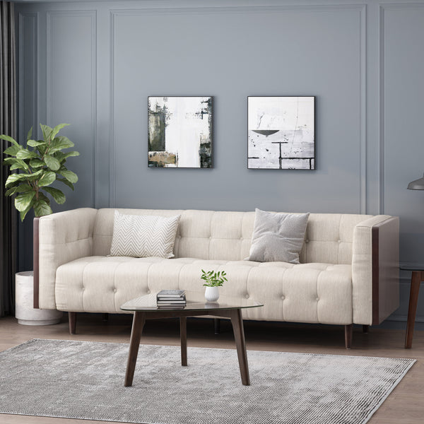 gdf studio Croton Contemporary Tufted 3 Seater Sofa