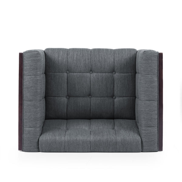 Gdf Studio Croton Contemporary Tufted Club Chairs Set Of 2