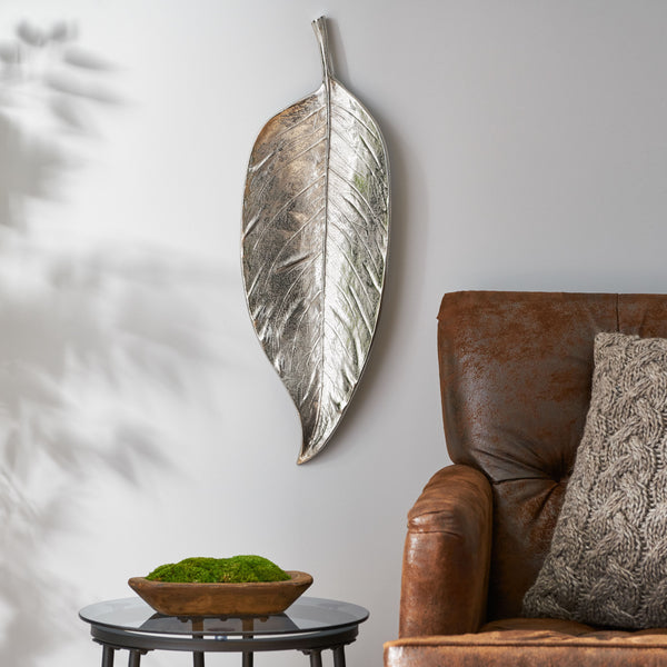 Gdf Studio Culloden Handcrafted Aluminum Leaf Wall Decor