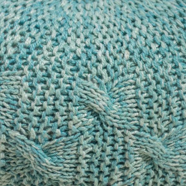 Gdf Studio Dahlia Handcrafted Modern Fabric Weave Pouf