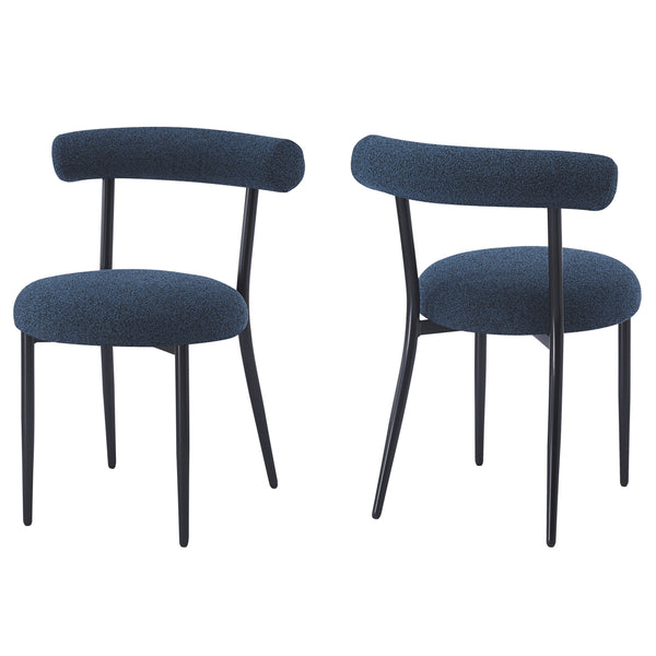Gdf Studio Daimona Fabric Upholstered Dining Chairs Set Of 2