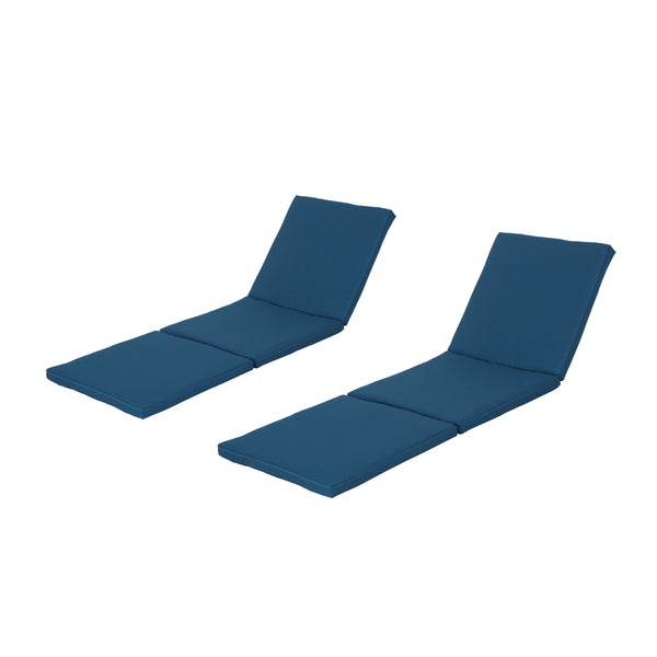 Gdf Studio Daisy Outdoor Water Resistant Chaise Lounge Cushion (Set Of 2)