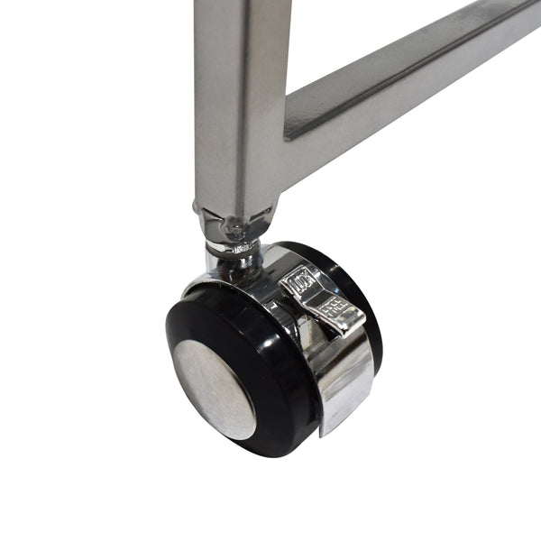 Gdf Studio Danae Modern Iron And Glass Bar Cart Silver