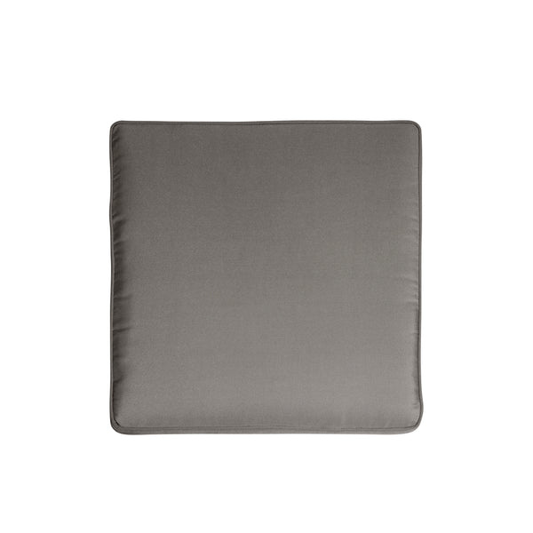 Gdf Studio Danae Outdoor Modern 7 Seater Aluminum Chat Set With Ottomans Silver And Khaki