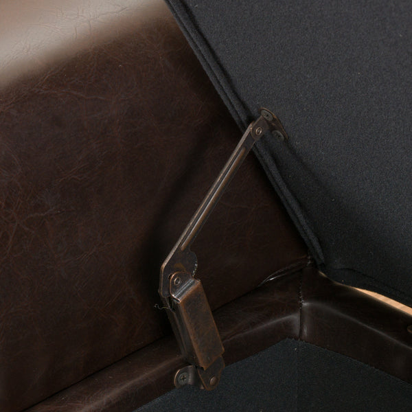 Gdf Studio Danbury Contemporary Upholstered Storage Ottoman Bench With Rolled Arms