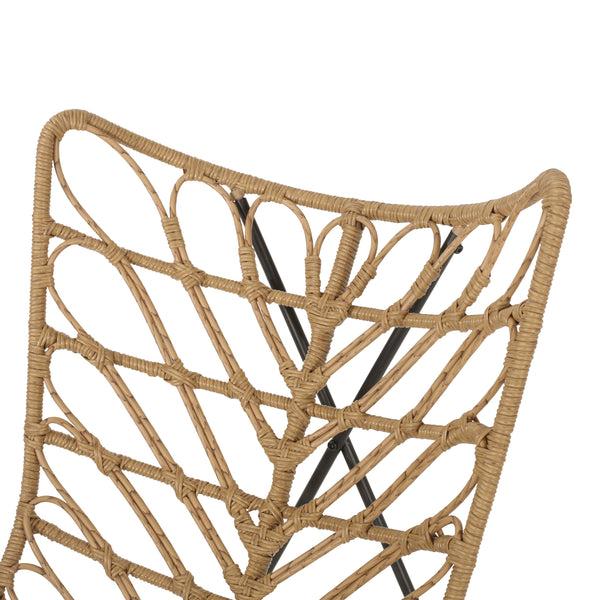 Gdf Studio Danbury Outdoor Boho Modern Wicker 3 Piece Chat Set