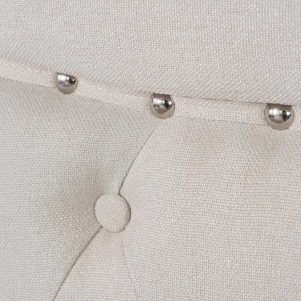 Gdf Studio Dante Contemporary Upholstered Queen Bed Set With Nailhead Trim