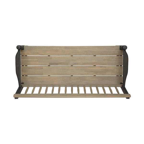 Gdf Studio Daphne Outdoor Acacia Wood Bench With Shelf