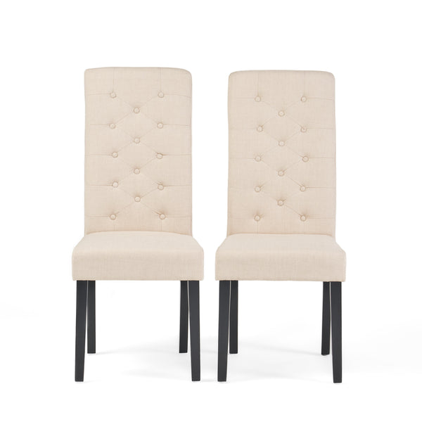 gdf studio Darby Natural Linen Dining Chair (Set of 2)