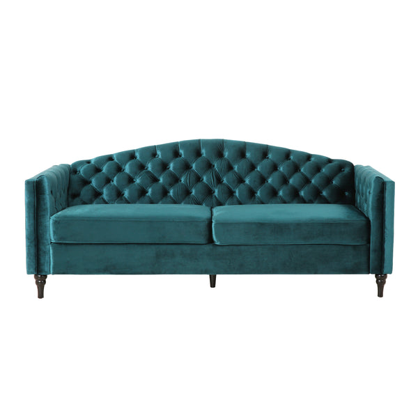 gdf studio Darionna Glam Button Tufted Velvet 3 Seater Sofa