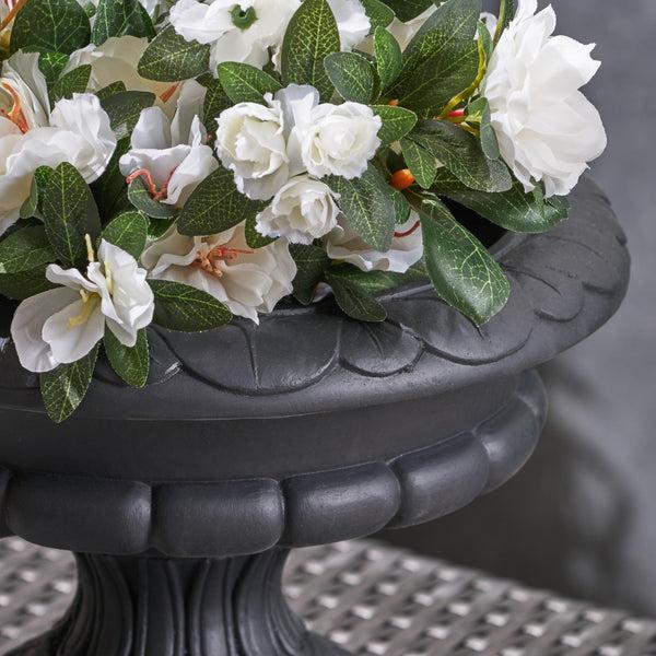 Gdf Studio Darrel Chalice Garden Urn Planter Roman Botanical Lightweight Concrete