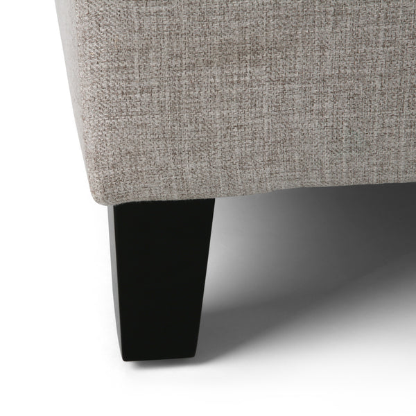 Gdf Studio Daylon Contemporary Fabric Sectional Sofa With Ottoman