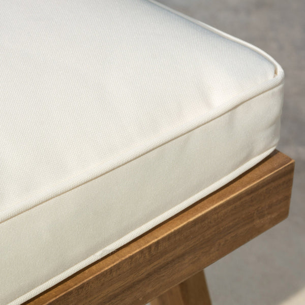 Gdf Studio Deandra Outdoor 5-piece Wood Dining Set With Cushions