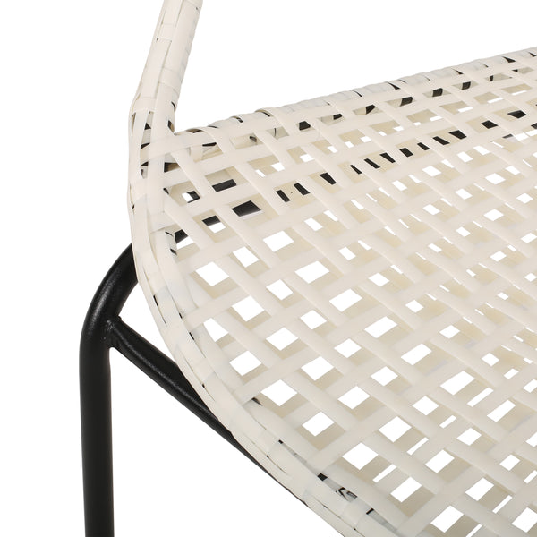 Gdf Studio Deborah Outdoor Modern 2 Seater Faux Rattan Chat Set