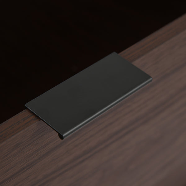 Gdf Studio Demijen Modern Industrial 4 Drawer Wide Dresser Walnut And Matte Black