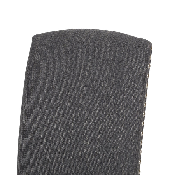 Gdf Studio Depue Contemporary Fabric Dining Chair With Nailhead Trim Set Of 2