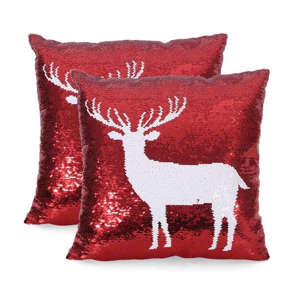 Gdf Studio Desota Glam Sequin Christmas Throw Pillow