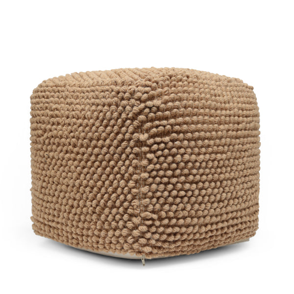 Gdf Studio Devries Boho Handcrafted Tufted Fabric Cube Pouf
