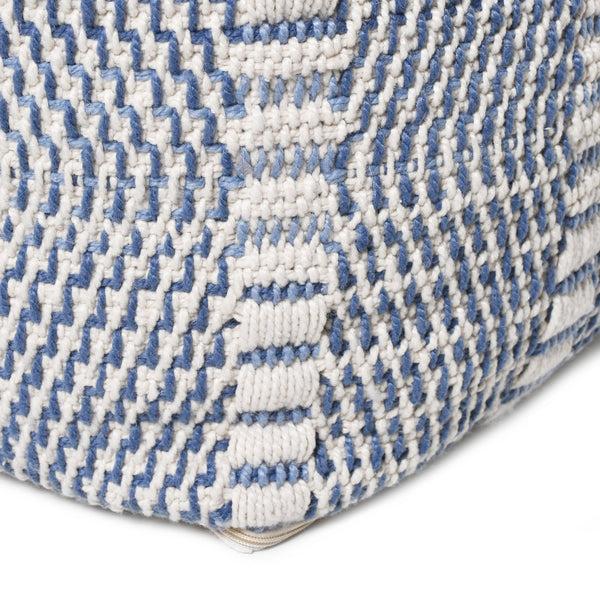 Gdf Studio Dexter Indoor Handcrafted Boho Water Resistant Cube Pouf