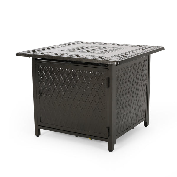 Gdf Studio Dimitris Square Aluminum Propane Fire Pit
