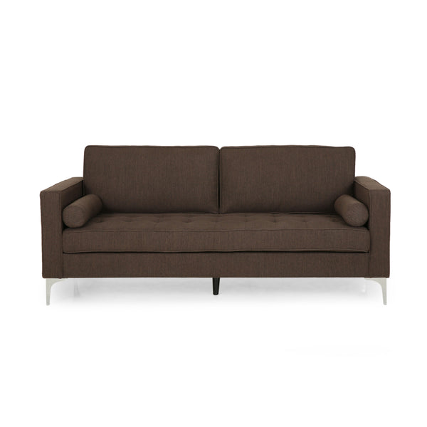 Gdf Studio Divith Contemporary Tufted Fabric 3 Seater Sofa