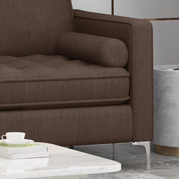 Gdf Studio Divith Contemporary Tufted Fabric 3 Seater Sofa