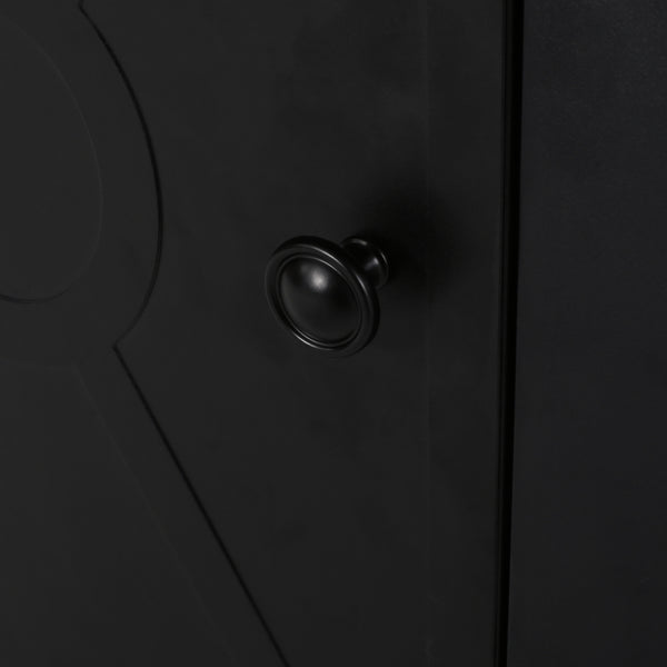 Gdf Studio Doheny Outdoor 50 000 BTU Iron Rectangular Fire Pit Black