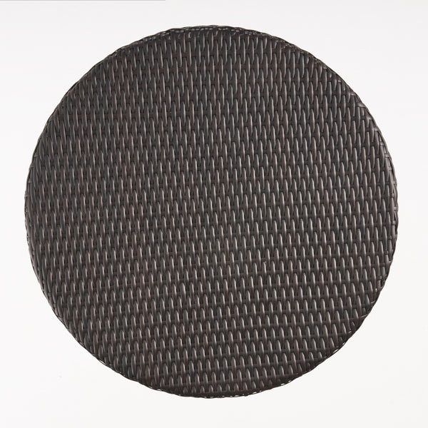 Gdf Studio Domicca Outdoor 26 Inch Multi-brown Wicker Round Bar Table