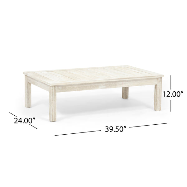 Gdf Studio Dominic Outdoor 4 Seater Acacia Wood Chat Set With Cushions