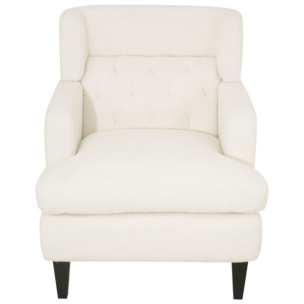 gdf studio Dorelle Upholstered Accent Chair Tufted Armchair for Living Room and Bedroom