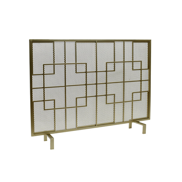 Gdf Studio Dorothy Modern Single PanelIron Firescreen