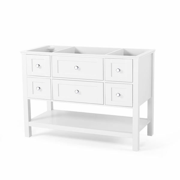 Gdf Studio Douvier Contemporary 48" Wood Bathroom Vanity (Counter Top Not Included)