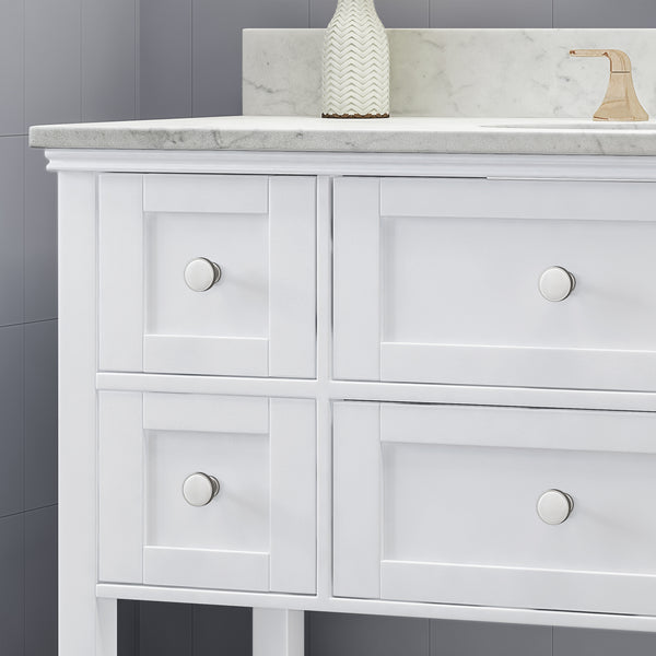 Gdf Studio Douvier Contemporary 48" Wood Bathroom Vanity (Counter Top Not Included)