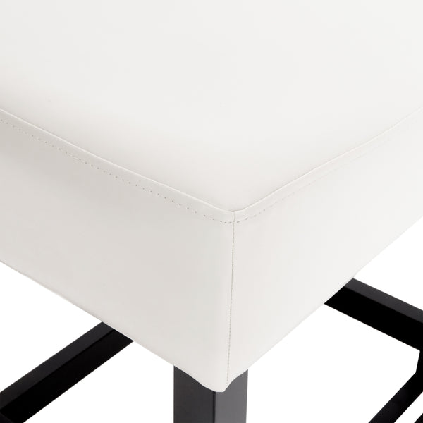 Gdf Studio Duff 26-Inch Backless Leather Counter Stools (Set Of 2)