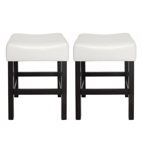 gdf studio Duff 26-Inch Backless Leather Counter Stools (Set of 2)