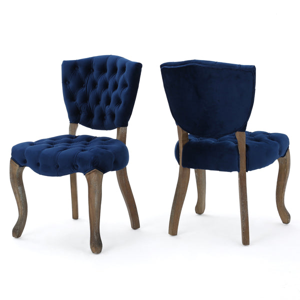 Gdf Studio Duke Tufted Velvet Dining Chair (set Of 2)
