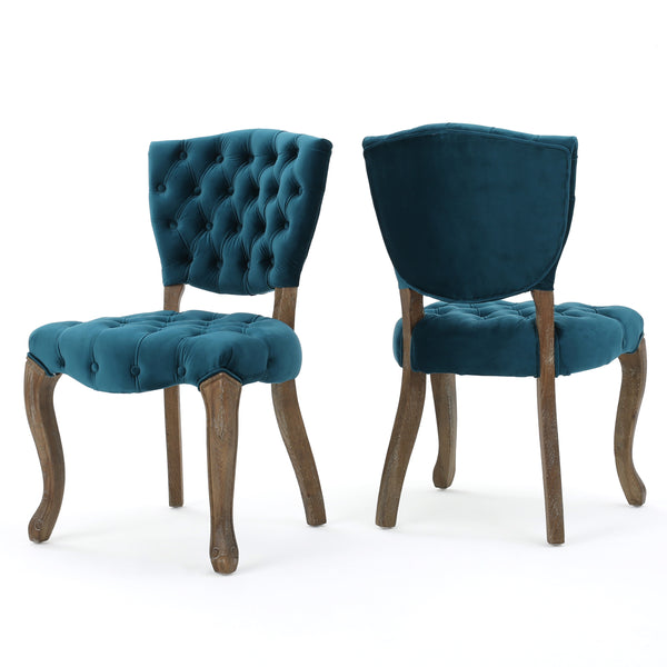 gdf studio Duke Tufted Velvet Dining Chair (set of 2)