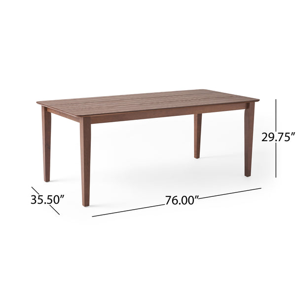 Gdf Studio Duluth Rustic Wooden Rectangular Dining Table
