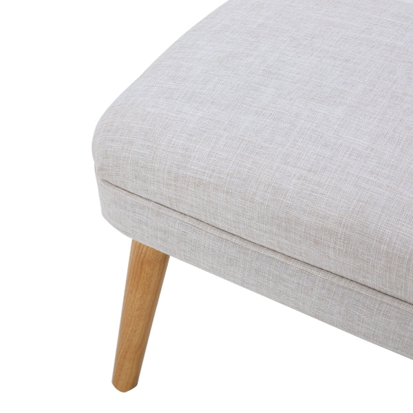 Gdf Studio Dumont Mid Century Modern Fabric Ottoman Bench