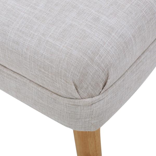 Gdf Studio Dumont Mid Century Modern Fabric Ottoman Bench