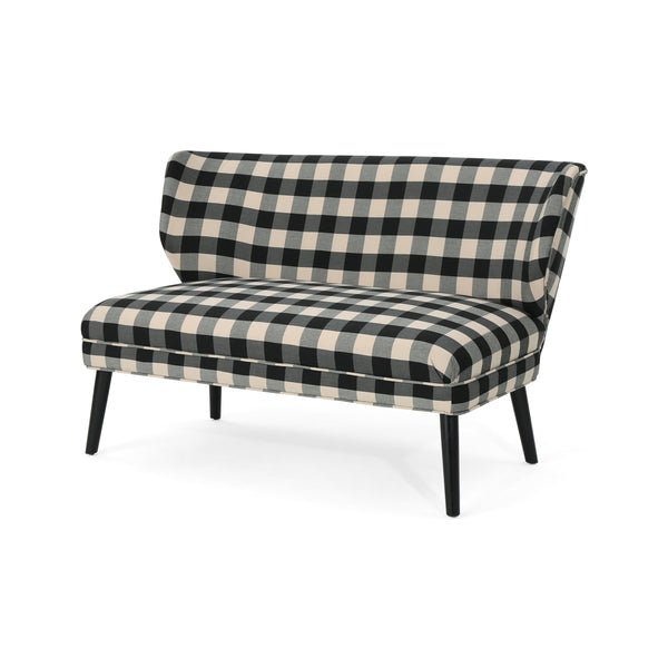 gdf studio Dumont Modern Mid Century Modern Fabric Settee