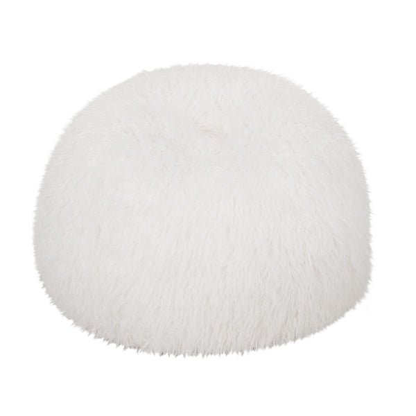 Gdf Studio Dundas Modern Glam 3 Foot Faux Fur Bean Bag