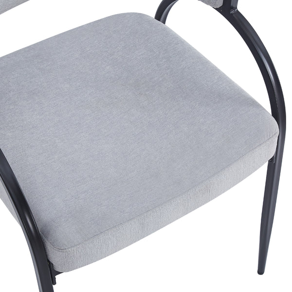 Gdf Studio Eccho Upholstered Dining Chairs With Metal Legs