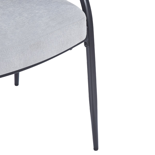 Gdf Studio Eccho Upholstered Dining Chairs With Metal Legs